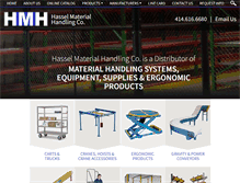 Tablet Screenshot of hasselmaterialhandling.com